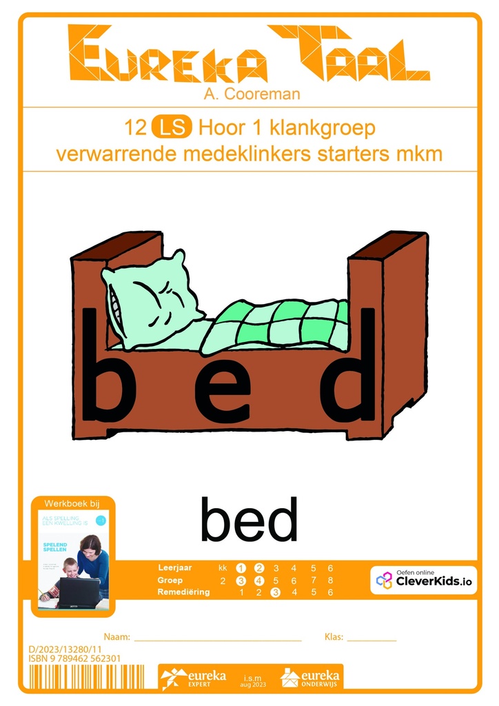 Eureka Taal 1 & 2 LS Hoor | Bed verwarrende medeklinkers starters mkm