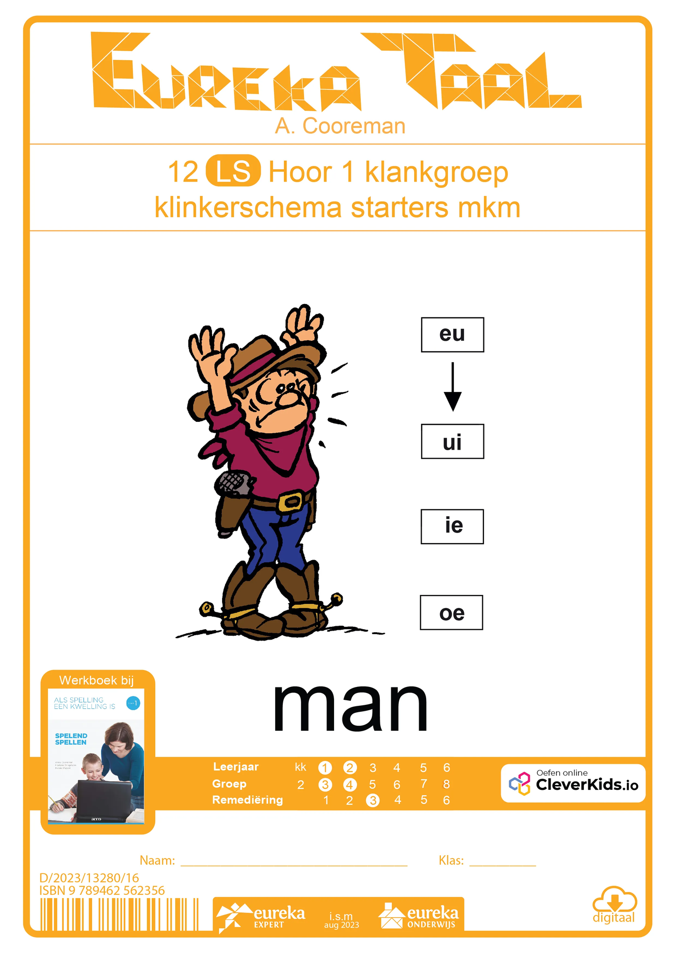 Eureka Taal 12 LS Hoor | Man – klinkerschema starters mkm